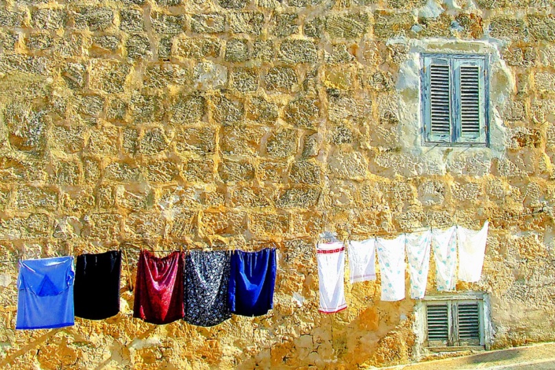 stendere all'aperto in inverno