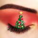 trucco occhi albero di Natale