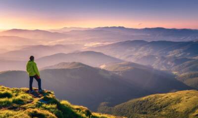 persona in montagna