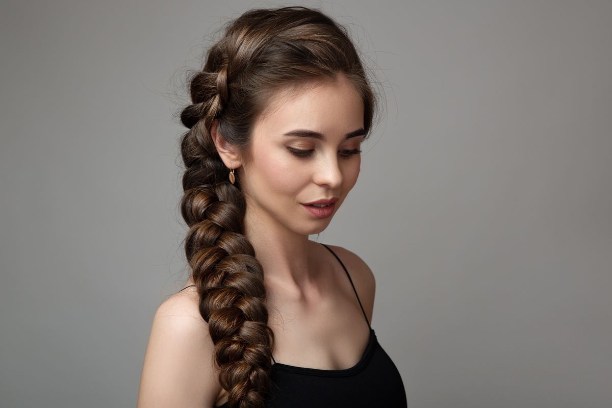 girl hairstyle braid hair