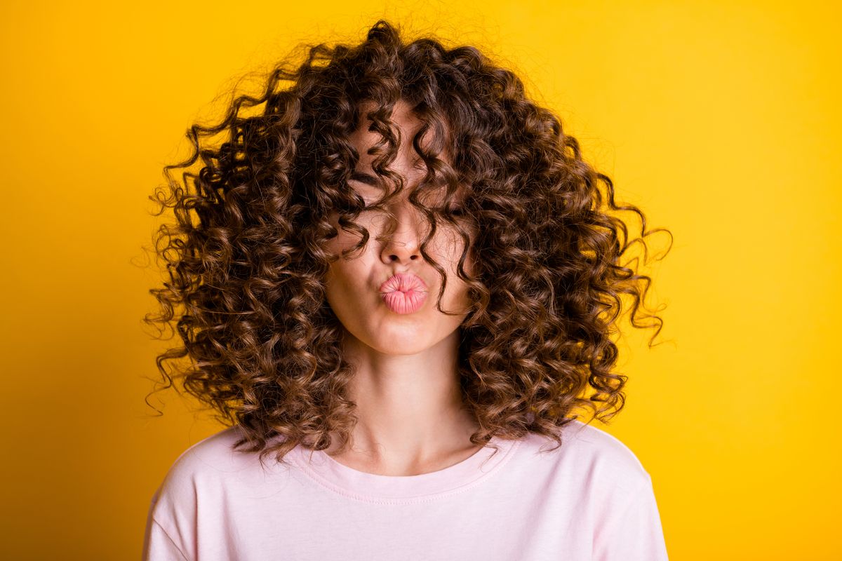 curly hair girl