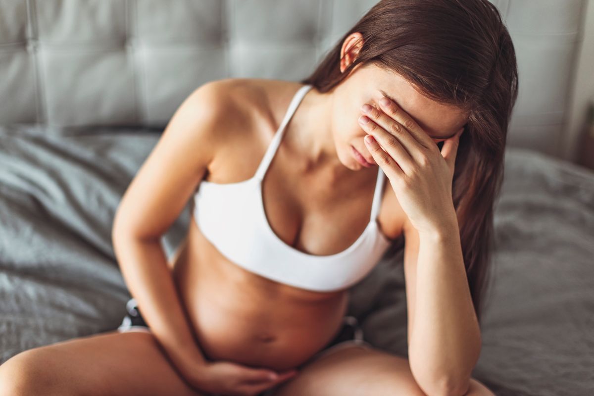 woman pains pregnancy