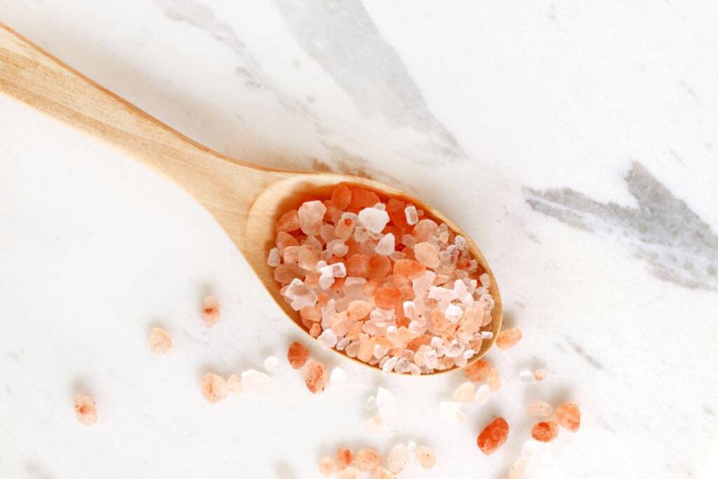 pink salt scrub