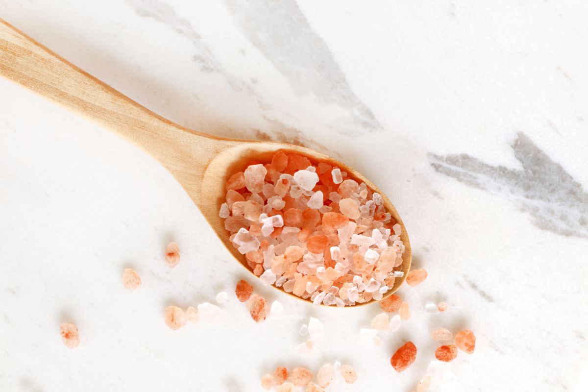 pink salt scrub