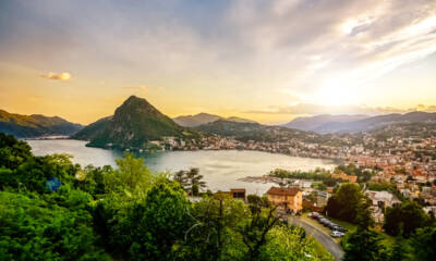 Lago di Lugano in Svizzera