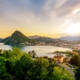 Lago di Lugano in Svizzera