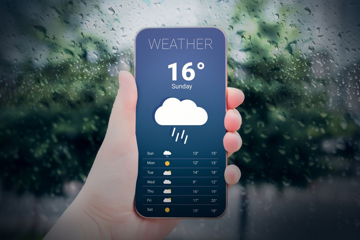 Weather forecast application for smartphones